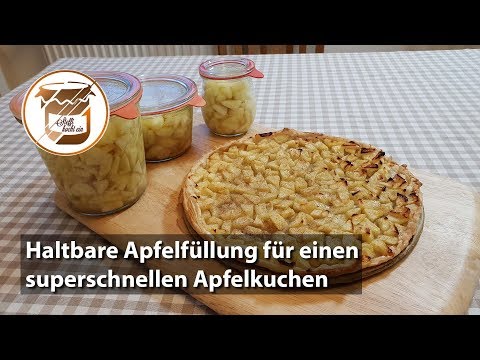 Haltbare Apfelfüllung für einen superschnellen Apfelkuchen