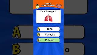 Quiz do corpo humano com respostas #quiz #corpohumano