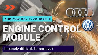 Audi/Volkswagen Engine Control Module (ECM) Removal from Car