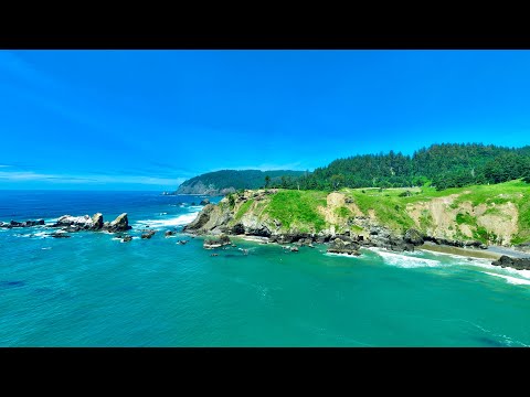Stunning Drone Footage- Beauty of this Coastal Oregon town and Haystack Rock from my drone
