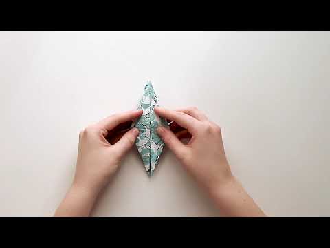 Origami Kranich falten - Tutorial - Faltanleitung