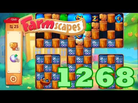 Farmscapes Level 1268 HD Gameplay Walkthrough | 3 - match game | android | ios | pc | GameGo Game
