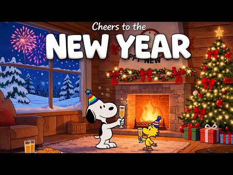 Cheers to the New Year with Snoopy 🥂🍾 Soft Jazz to End the Year Peacefully