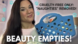 Cruelty-Free Beauty Empties for January 2026! Tatcha, Dr Macrene, Amika, Tarte, Haus Labs & More!