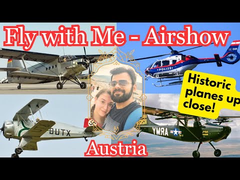 Austrian Airshow -  Seeing the Cessna Bird Dog, Antonov An-2 and other historic planes