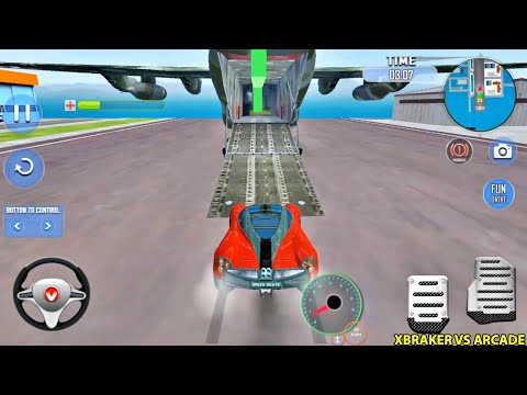 Airplane Pilot Car Transporter New Army Airplane Unlocked : Cars & Bikes Transporter GamePlay