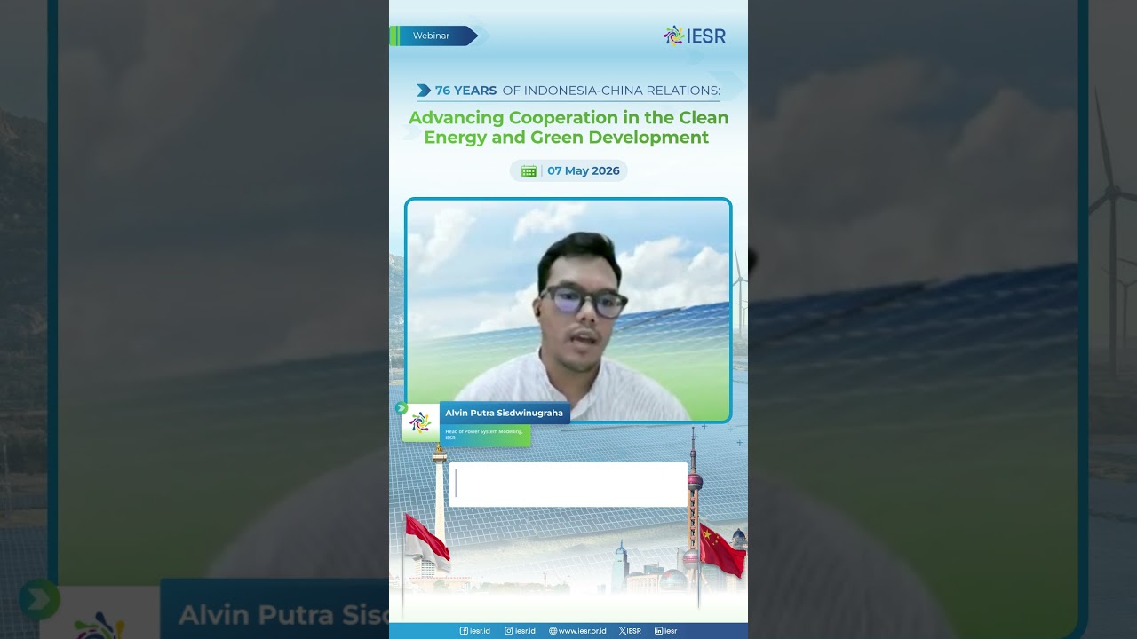 76th Indonesia-China Relations IESR Statement
