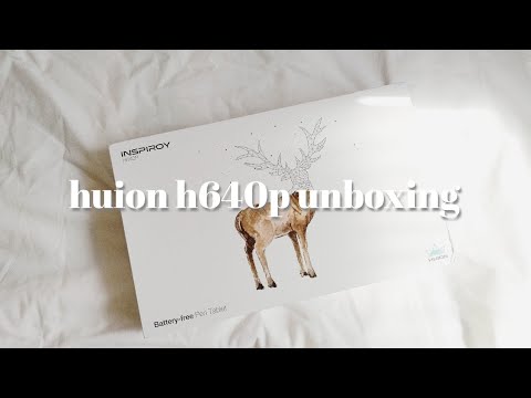 huion inspiroy H640P unboxing / beginner's pen tablet for digital art