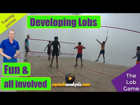 Squash training - The Lob game