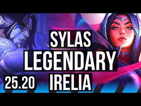 SYLAS vs IRELIA (MID) | Legendary, 42k DMG | KR Master | 25.20