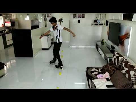 MEXICAN SNAKE - INLINE FREESTYLE SKATING. LEVEL 2 TRICK. SLALOM.