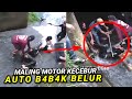 MOTORCYCLE THEFT BEEN BEHIND Motorcycle Thief Falls Into River Auto Salam Sport Until Almost Ex