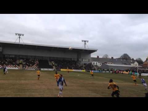 Newport County vs Bristol Rovers/ After Alex Rodman's goal