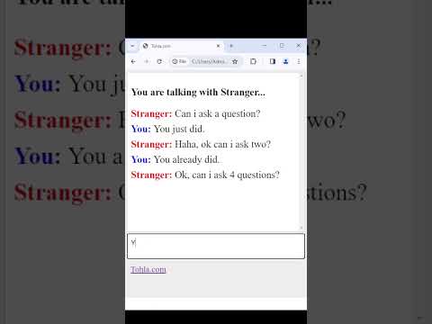 Can i ask a Question? #tohla #omegle #textchat
