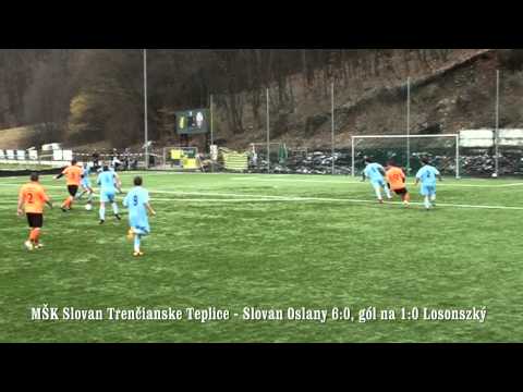 MSK Slovan Trencianske Teplice - Slovan Oslany 6:0, gol na 1:0 Losonszky