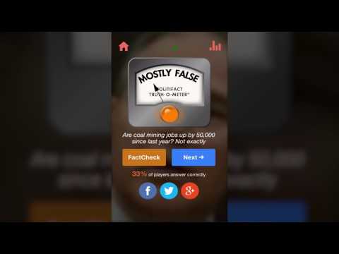 PolitiTruth: A PolitiFact Game Video