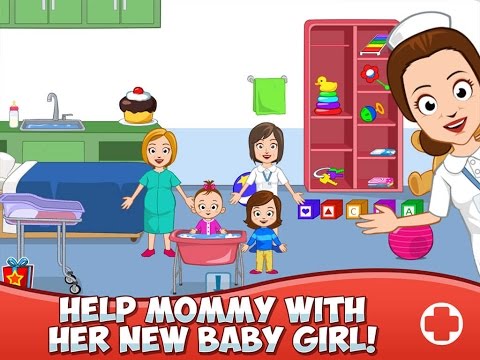 My Town : Hospital Part 1 - iPad app demo for kids - Ellie - YouTube