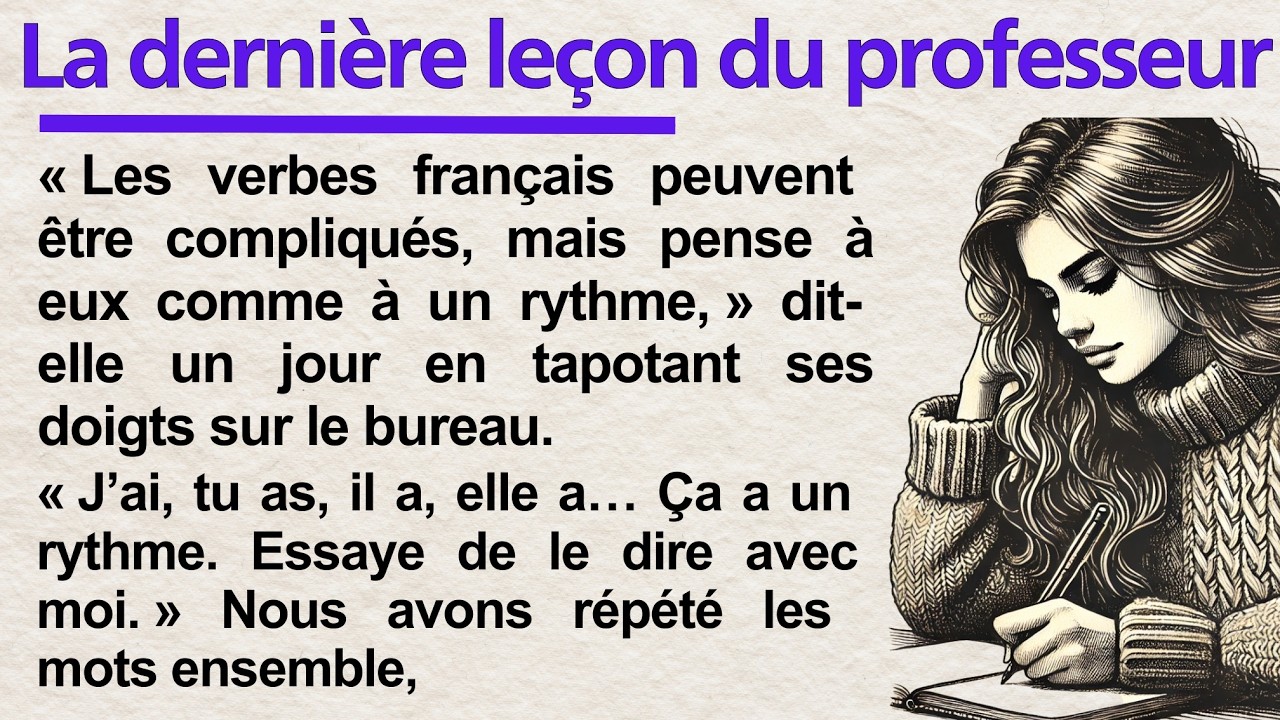 📖 The Teacher’s Last Lesson | Learn French Through Story for Beginners | French Reading Practice