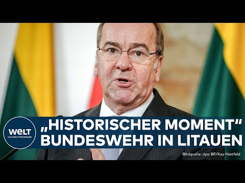 PISTORIUS: Verteidigungsminister unterschreibt Fahrplan für Litauen-Brigade | WELT Dokument