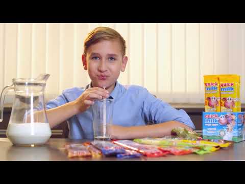 QUICKMILK •  Milk-flavouring straw • chocolate