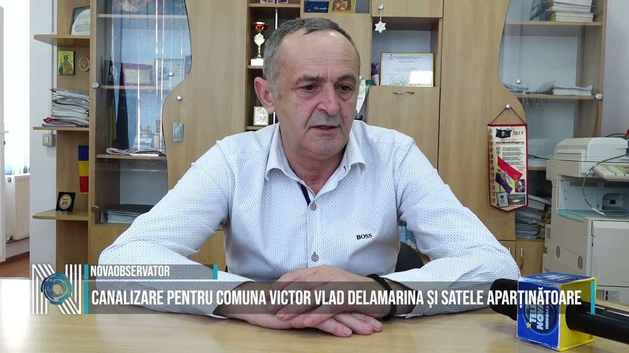 Canalizare pentru comuna Victor Vlad Delamarina și satele aparținătoare