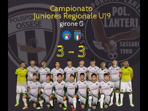 Campionato Juniores Regionale U19:  Ossese 3  -  3 Lanteri Sassari