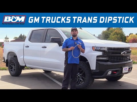 Install: GM Trucks, SUV's 8L90E transmission - B&M Locking Transmission Dipstick 22173
