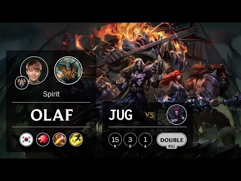 Olaf Jungle vs Elise - KR Challenger Patch 9.10