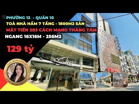 Giảm 25 tỷ bán Toà nhà Mặt tiền khu 283 Cách mạng tháng tám Phường 12, Quận 10