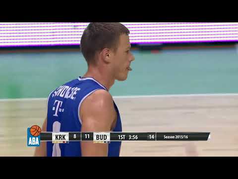 ABA Liga 2015/16, Round 14 match: Krka - Budućnost VOLI (12.12.2015)