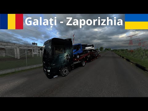 Euro Truck Simulator 2 | Romania Extended 2.5 | Galați (RO) - Zaporizhia (UA) [Timelapse]