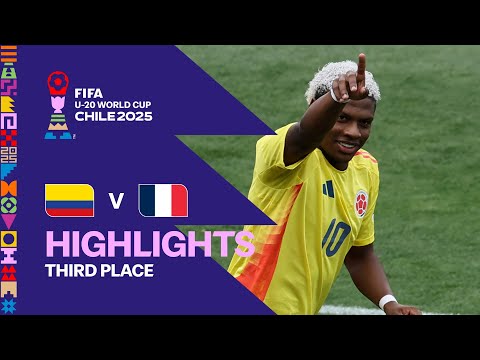 Colombia vs France Highlights | FIFA U 20 World Cup Chile 2025