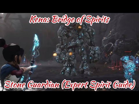 STONE GUARDIAN BOSS FIGHT (EXPERT SPIRIT GUIDE) - KENA: BRIDGE OF SPIRITS