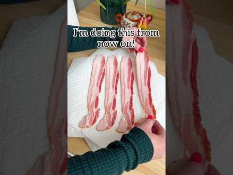 How to make bacon in the microwave! #bacon #breakfast #cooking