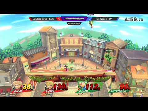 Skillager (Olimar) + HDK! (Bayonetta) vs MJG (Cloud) + Kwaz (Cloud)
