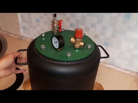 Видео Автоклав на 8 банок из черного металла электрический УКРПРОМТЕХ УТех8