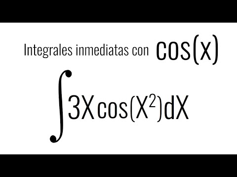 INTEGRAL DE FUNCIÓN COSENO. Cambio de Variable. Curso de Integración