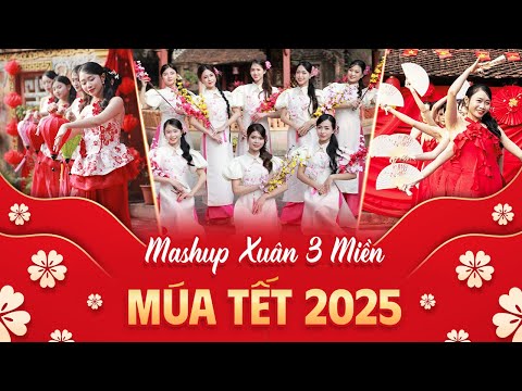 [ Văn nghệ Tết 2026 ] Mashup Liên khúc Xuân 3 Miền - Hòa Minzy - Đức Phúc | Vũ đoàn Pinky