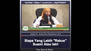 Download lagu Siapa yang lebih 'Rakus' Suami atau Istri ? - Ustadz Dr. Syafiq Riza Basalamah, M.A. mp3 Download lagu Siapa yang lebih 'Rakus' Suami atau Istri ? - Ustadz Dr. Syafiq Riza Basalamah, M.A. mp3