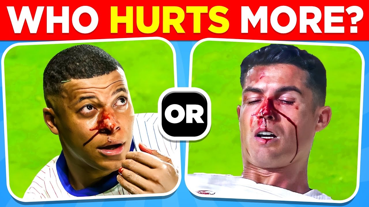 Guess Football Player by his INJURY and RED CARD! ❤️‍🩹🏐 Football Quiz about Ronaldo, Messi, Neymar