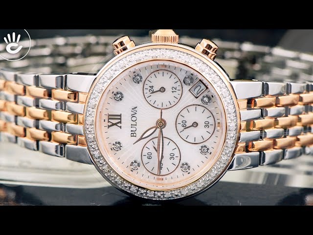 بولوفا دايموند روز جولد كوارتز نسائية - 98R215