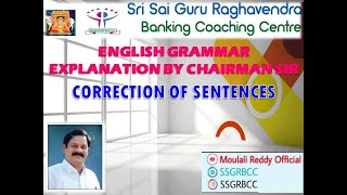 ENGLISH GRAMMAR EXPLAINED BY CHAIRMAN SIR