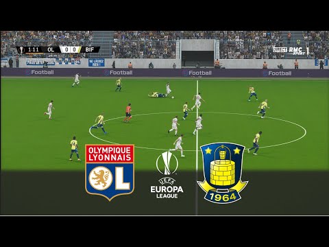 LYON v BRONDBY | UEFA EUROPA LEAGUE 2021/22 | Realistic Gameplay