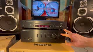 Video thumbnail for In Audio Винтажная акустика Yamaha NS-590 бериллий Усилитель Yamaha S-701 CD плеер N-301 by IN AUDIO