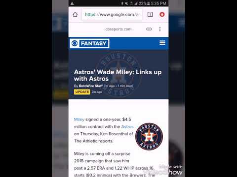 Die hard Astros fan Reacts to WADE MILEY Signing