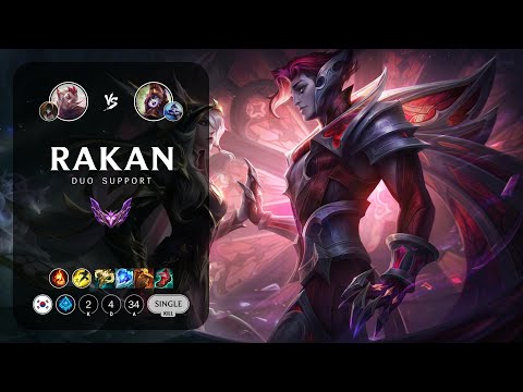 Rakan Support vs Lulu - KR Master Patch 13.13