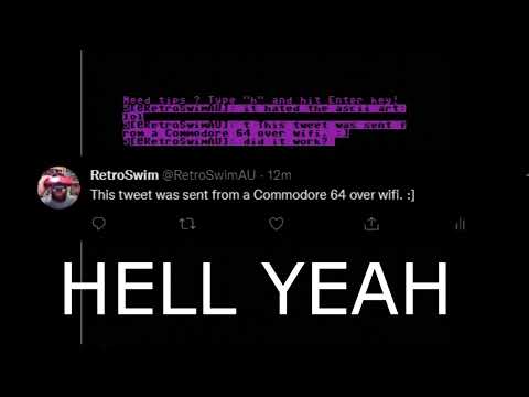 Tweet from a Commodore 64