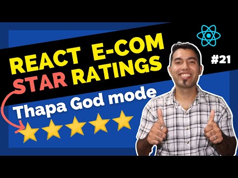 React Ecommerce Website #21: Star Ratings Component & Reviews using React JS 🔥