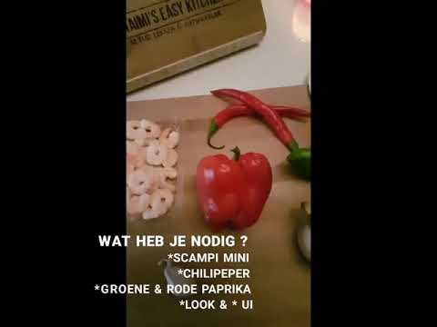 Tortilla wraps met mini scampi "Naimi's Easy Kitchen "