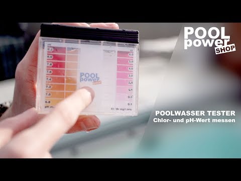 Pool tester - measure chlorine and pH values ​​manually